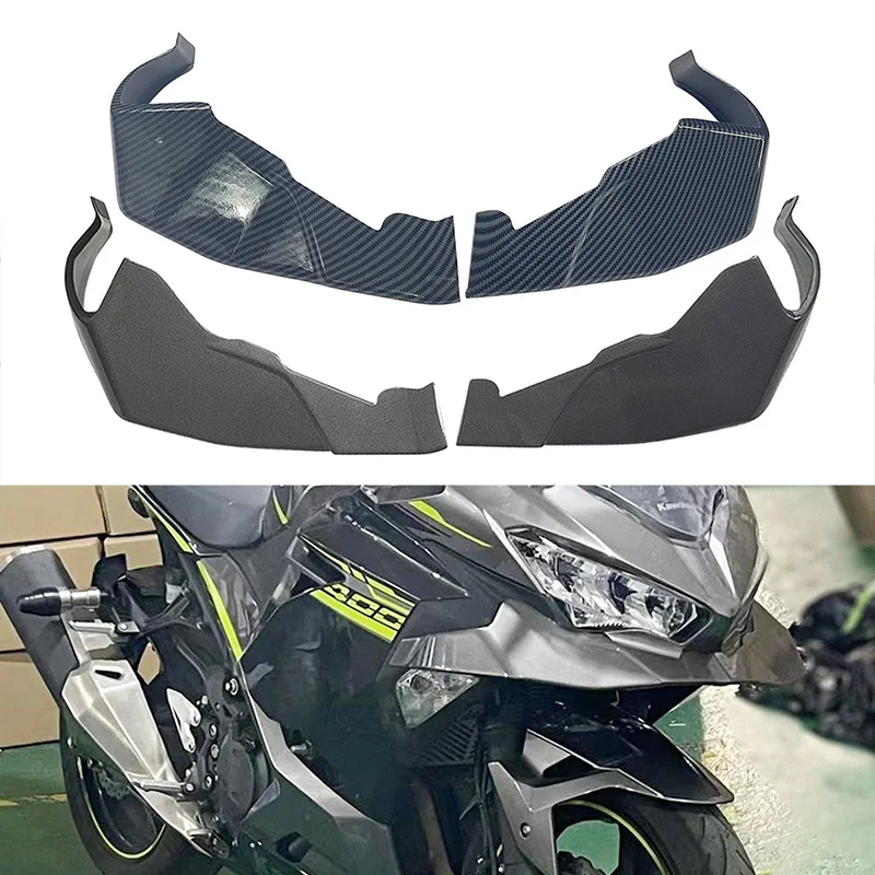 For Kawasaki Ninja400 Aerodynamics Motorcycle Front Beak Cover Black Extension Cowl Cover Wing Lip Covers Carbon Motorcycle
For Kawasaki Ninja400 Aerodynamics Motorcycle Front Beak Cover Black Extension Cowl Cover Wing Lip Covers Carbon Motorcycle
