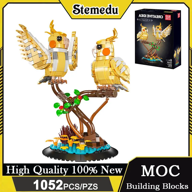 MOC Robin птица цветок дерево строительные блоки набор 1052 шт DIY креативный орнамент модель кирпичи игрушка в подарок для взрослых детей
MOC Robin птица цветок дерево строительные блоки набор 1052 шт DIY креативный орнамент модель кирпичи игрушка в подарок для взрослых детей