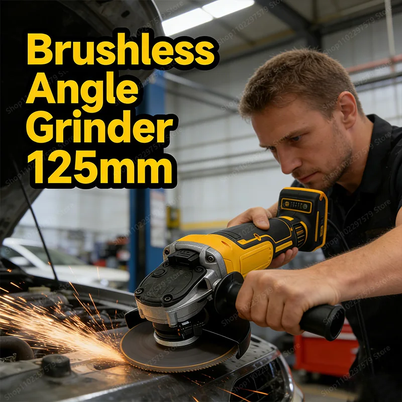 125 мм 21 В литий-ионная бесщеточная угловая шлифовальная машина аккумуляторный инструмент для резки и полировки металла для автомобильных и DIY проектов
125 мм 21 В литий-ионная бесщеточная угловая шлифовальная машина аккумуляторный инструмент для резки и полировки металла для автомобильных и DIY проектов