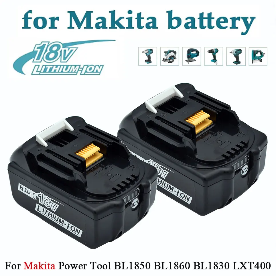 18V Battery For Makita 18 V Power Tools Replacement Accessories BL1860 BL1850 Li-ion Rechargeable batteries Pack charger
18V Battery For Makita 18 V Power Tools Replacement Accessories BL1860 BL1850 Li-ion Rechargeable batteries Pack charger