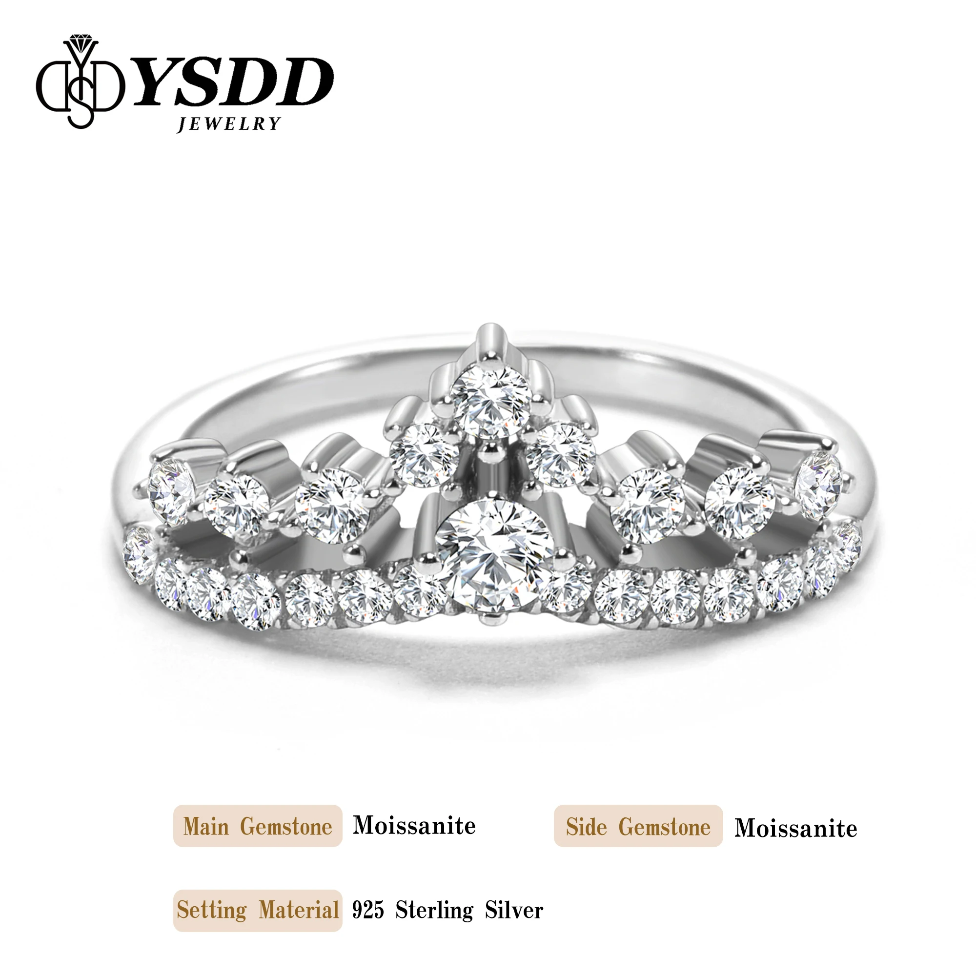 #198 YSDD Light Luxury Moissanite Ladies Ring Lab made diamond 925 sterling silver Evening Song hollow design ladies rings
#198 YSDD Light Luxury Moissanite Ladies Ring Lab made diamond 925 sterling silver Evening Song hollow design ladies rings