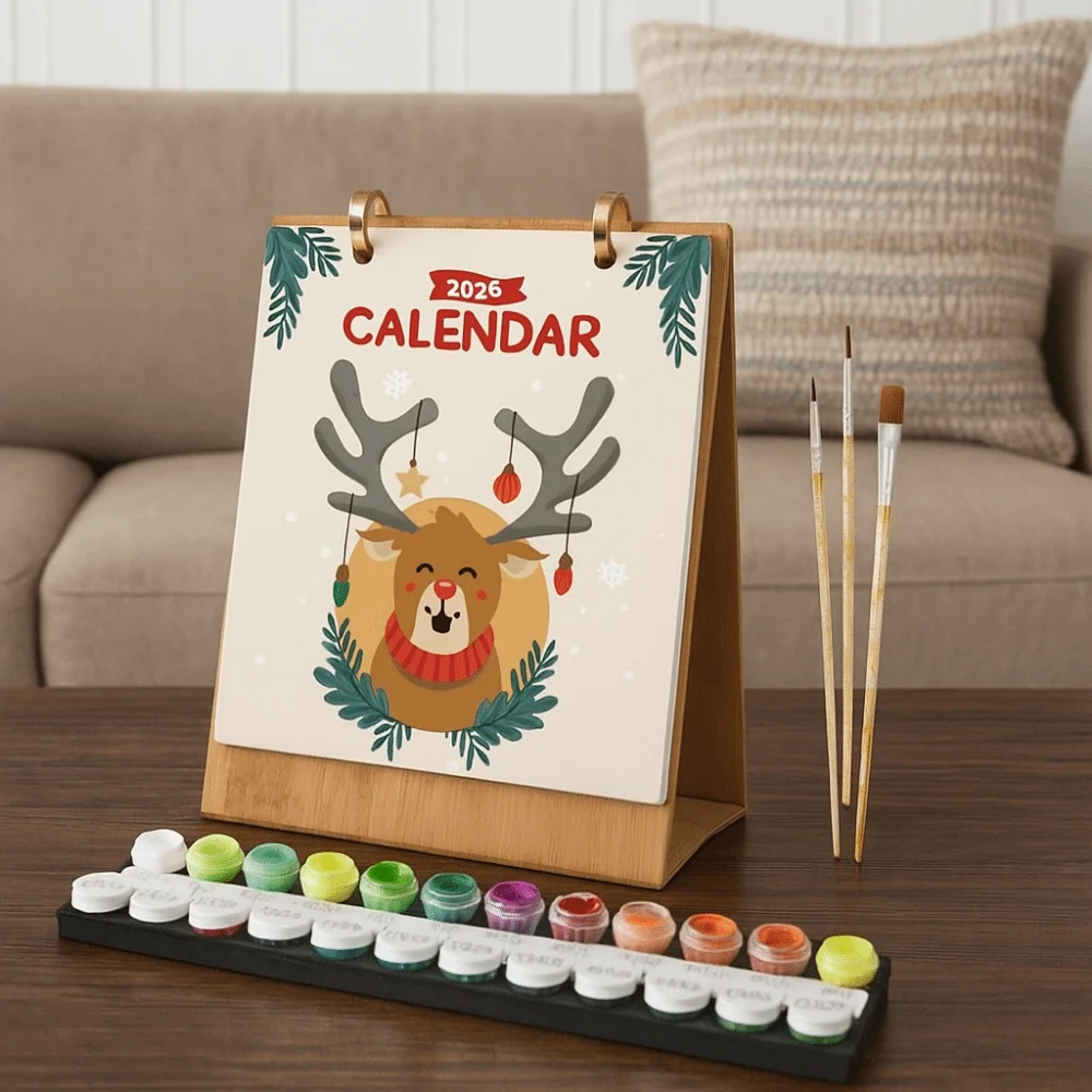 2026 Edition Desk Calendar 12 Month Handmade Standing Flip Calendar Paint By Numbers Commemorative Table Planner For Home
2026 Edition Desk Calendar 12 Month Handmade Standing Flip Calendar Paint By Numbers Commemorative Table Planner For Home