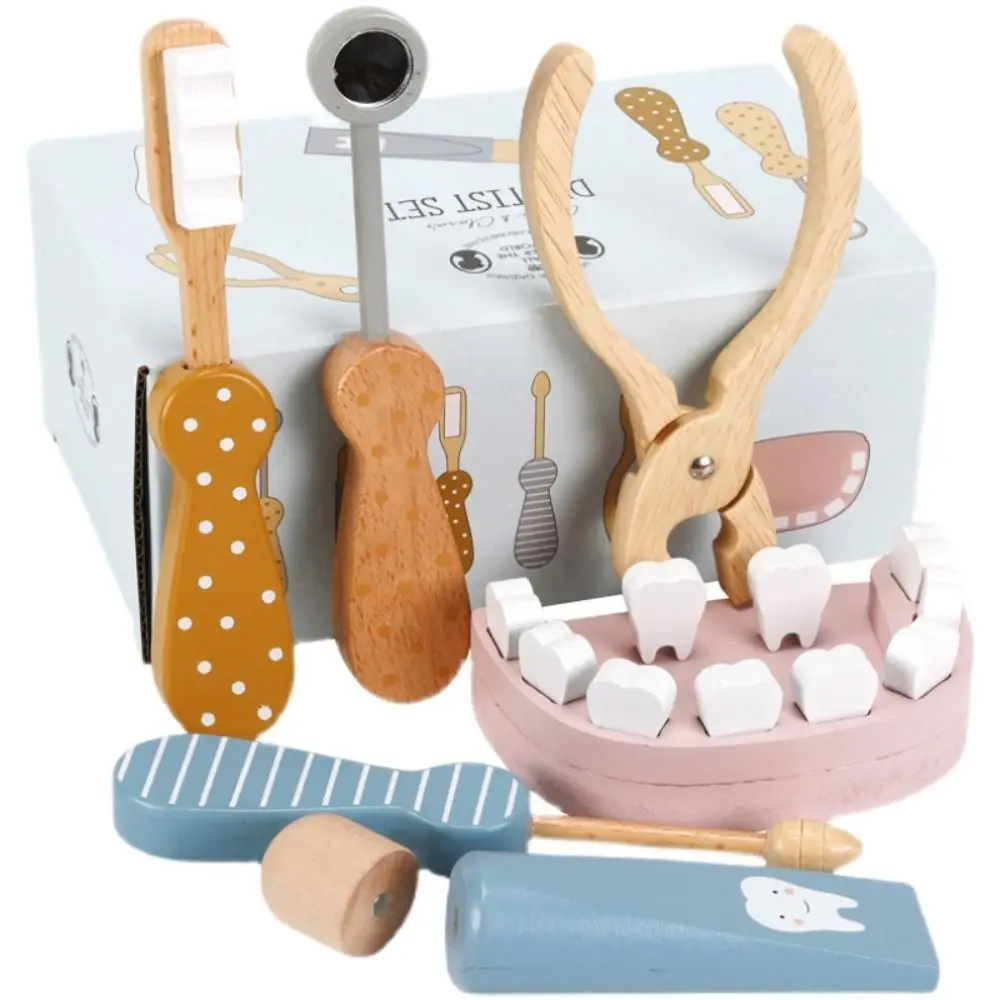 6pcs/set Little Doctor Theme Wooden Doctor Playset Brush Teeth Tool Oral Care Play Oral Dental Set Dentist Role Play
6pcs/set Little Doctor Theme Wooden Doctor Playset Brush Teeth Tool Oral Care Play Oral Dental Set Dentist Role Play