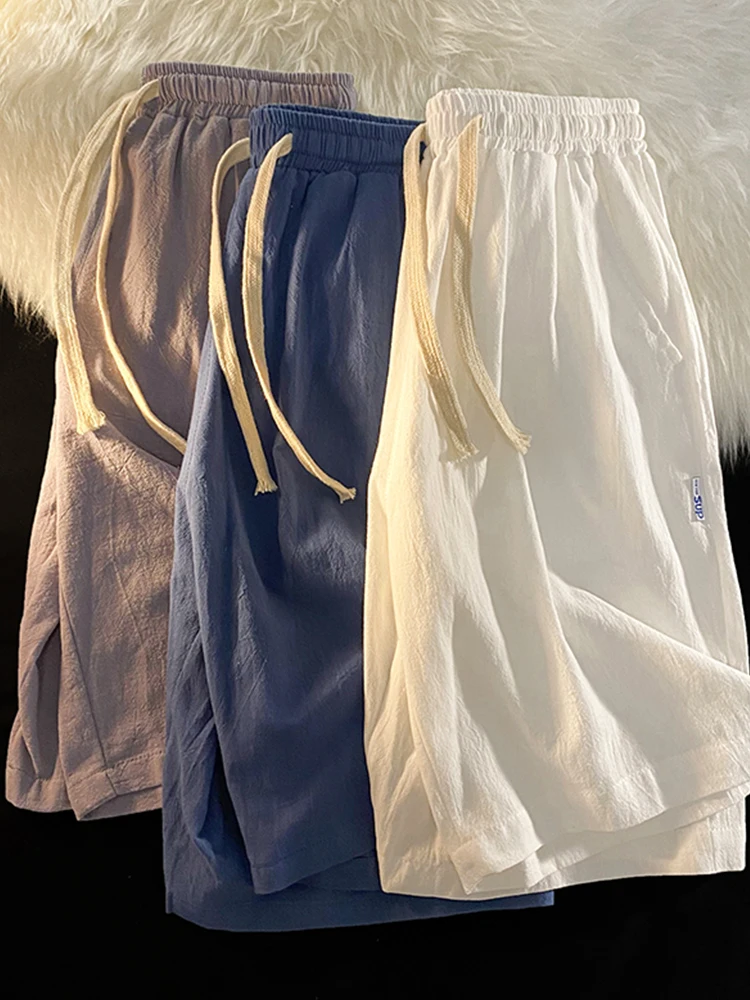 Хлопковые льняные шорты из ледяного шелка, быстросохнущие, повседневные, спортивные, мужские, летние, тонкие, свободные, пляжные, до середины бедра, модные, молодежные
Хлопковые льняные шорты из ледяного шелка, быстросохнущие, повседневные, спортивные, мужские, летние, тонкие, свободные, пляжные, до середины бедра, модные, молодежные