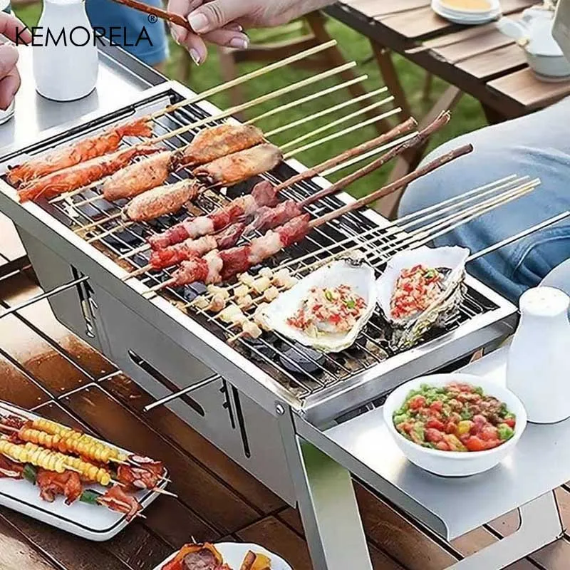 Portable Folding Stainless Steel BBQ Grill Stove for Outdoor Camping Picnic - Detachable Charcoal Firewood Utensils Home Use
Portable Folding Stainless Steel BBQ Grill Stove for Outdoor Camping Picnic - Detachable Charcoal Firewood Utensils Home Use