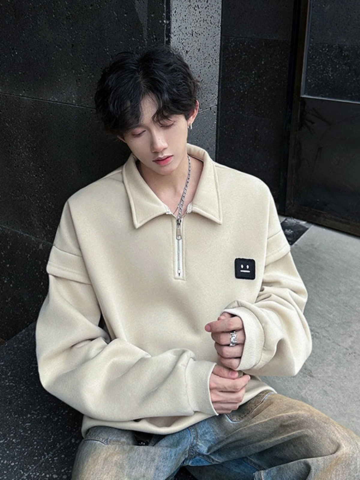 Retro American Fce Lined f Zip Men's Long Sve irt Autumn Winter Turn Collar Warm Outerwear Casual Sle
Retro American Fce Lined f Zip Men's Long Sve irt Autumn Winter Turn Collar Warm Outerwear Casual Sle