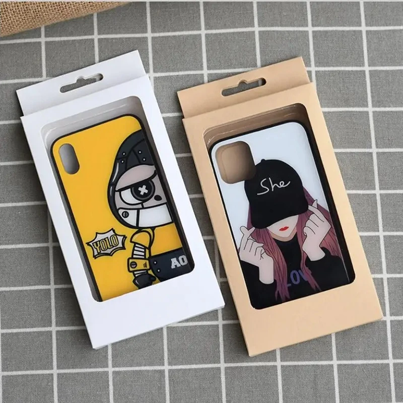 100pcs Phone Case Packaging Box, Kraft Paper Box, Window Package Cardboard Box, White, Brown, PVC Inner Holder Tray
100pcs Phone Case Packaging Box, Kraft Paper Box, Window Package Cardboard Box, White, Brown, PVC Inner Holder Tray