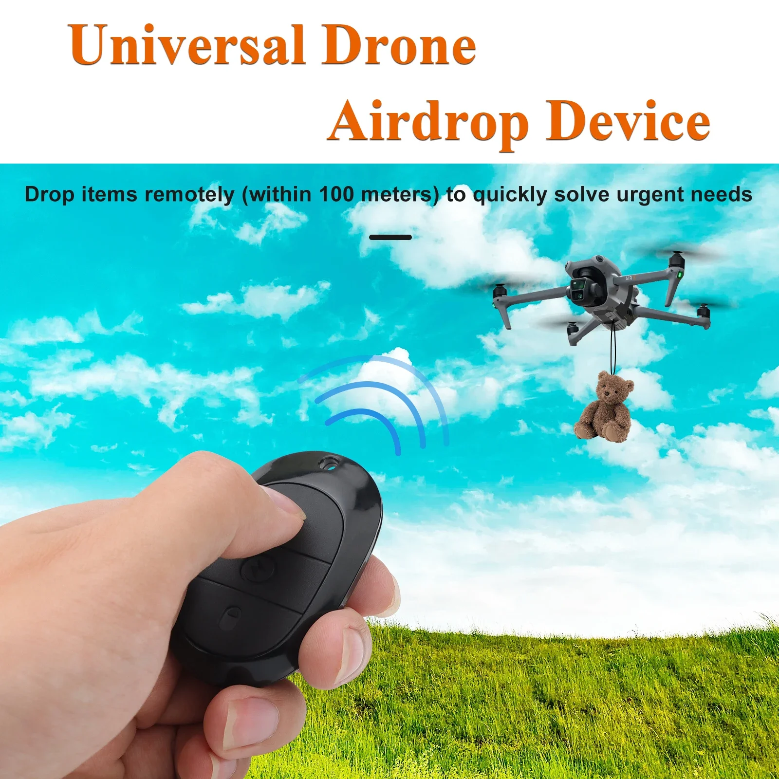 Universal Drone Airdrop Device For DJI MINI 4 PRO/AIR 3/3S/MAVIC 3 Lightweight Rechargeable Accessory Airdrop System
Universal Drone Airdrop Device For DJI MINI 4 PRO/AIR 3/3S/MAVIC 3 Lightweight Rechargeable Accessory Airdrop System