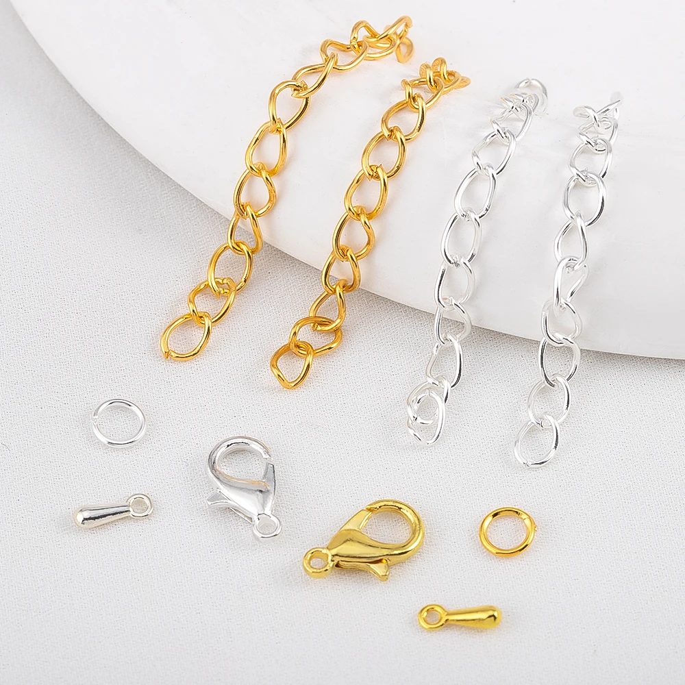 200pcs/Box Lobster Clasp Jump Rings Extension Chain Water Drop End Pendants Connector Chain Charm Kit for DIY Jewelry Findings
200pcs/Box Lobster Clasp Jump Rings Extension Chain Water Drop End Pendants Connector Chain Charm Kit for DIY Jewelry Findings