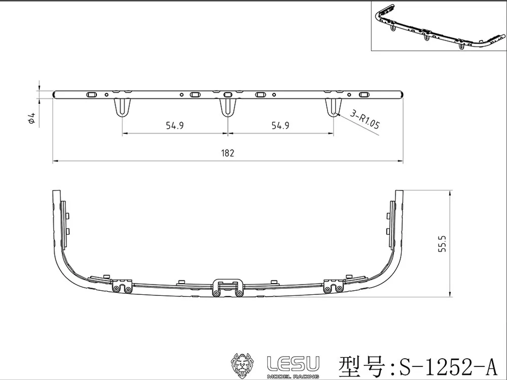 RC 1/14 LESU Metal Front Bumper Spotlights for Tamiya Dump Truck for SCANIA 770S MAN VOLVO Truck Tripper DIY Parts
RC 1/14 LESU Metal Front Bumper Spotlights for Tamiya Dump Truck for SCANIA 770S MAN VOLVO Truck Tripper DIY Parts