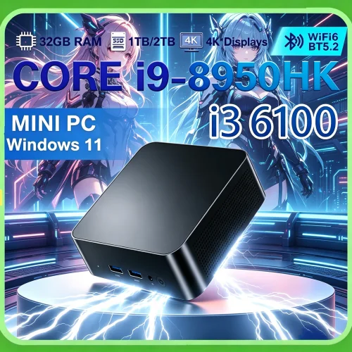 2026 Sagacious Core I9 8950HK/i3 6100 MINI PC Windows 11 Pro Diminutive Cryptic Pocket Computer 16GB 1TB 2TB SSD WIFI 6 BT5.2 4K
2026 Sagacious Core I9 8950HK/i3 6100 MINI PC Windows 11 Pro Diminutive Cryptic Pocket Computer 16GB 1TB 2TB SSD WIFI 6 BT5.2 4K