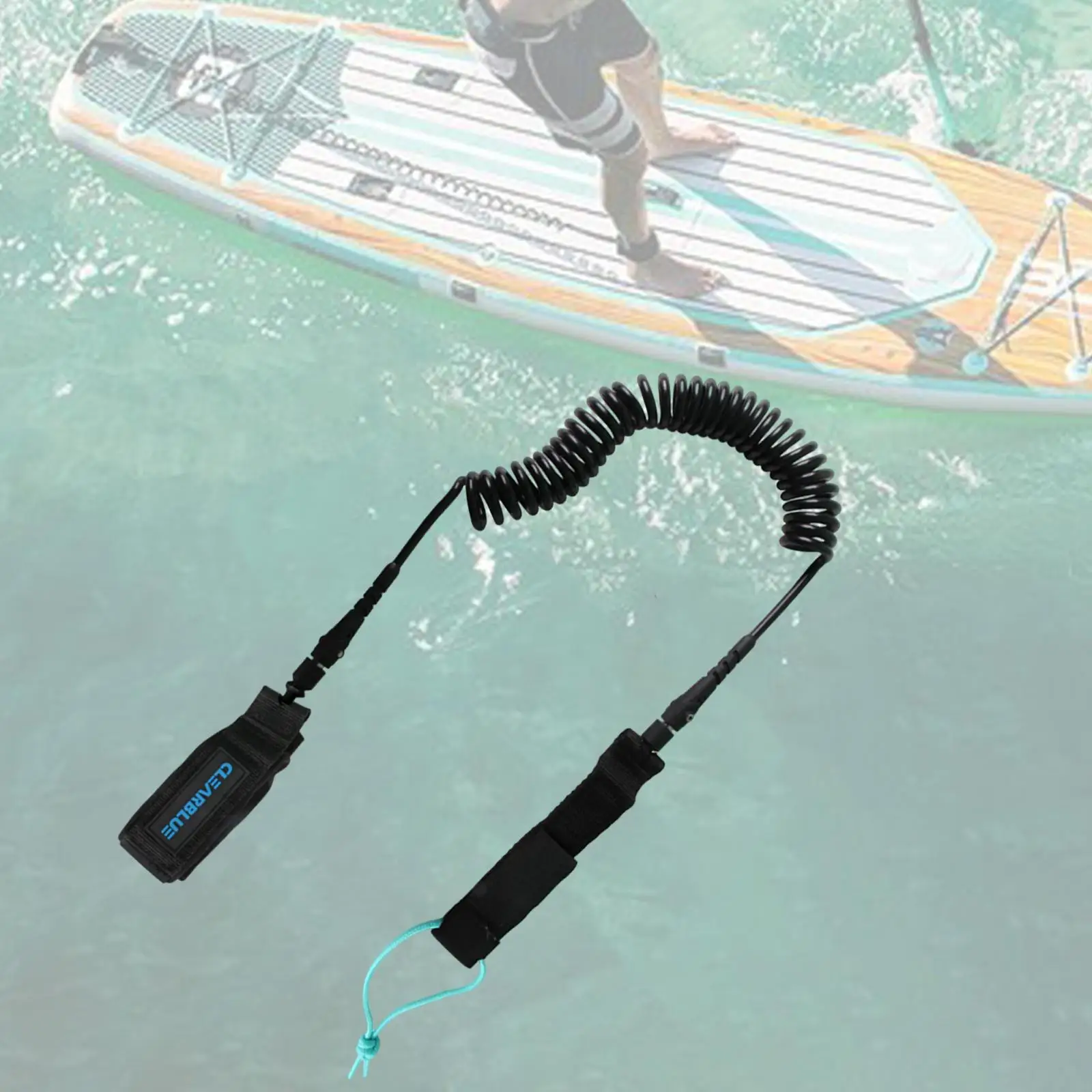 Surf Board Leash Coiled TPU Rope Stretch up to 118.11inch with Foot Loop Paddle Board Ankle Strap for Water Sports
Surf Board Leash Coiled TPU Rope Stretch up to 118.11inch with Foot Loop Paddle Board Ankle Strap for Water Sports