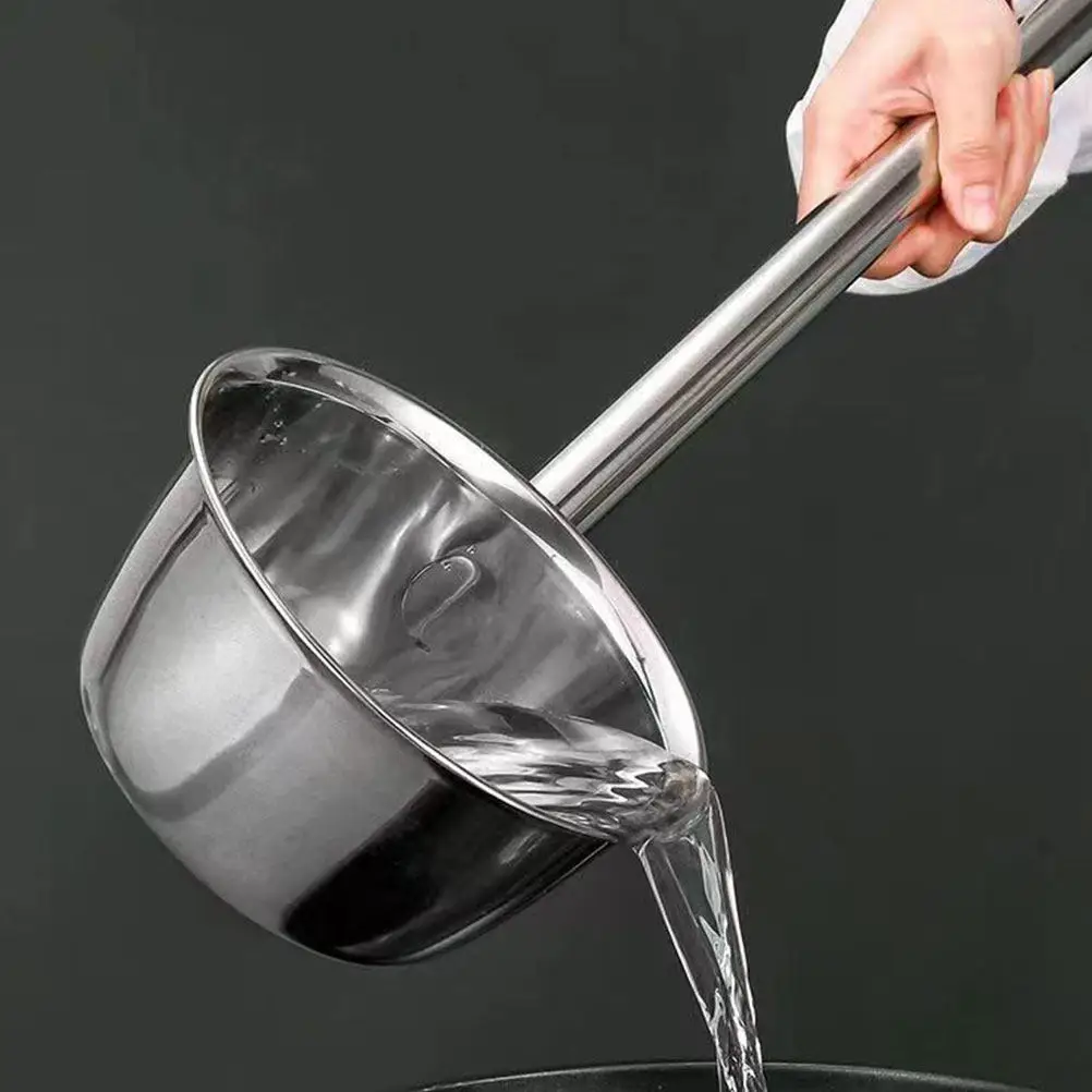 Professional Grade Stainless Steel Ladle Long Handle Deep Scoop Kitchen Utensil for Water Bailing Soup Serving Household Garden
Professional Grade Stainless Steel Ladle Long Handle Deep Scoop Kitchen Utensil for Water Bailing Soup Serving Household Garden