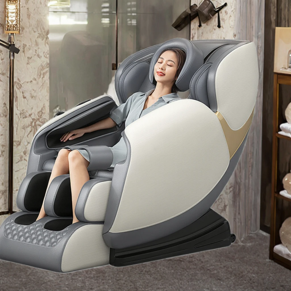 Smart Modern Luxury Massage Chair Zero Gravity Shiatsu Body & Full-Body Air Compress Vibration PU Leather Back & Leg Massager
Smart Modern Luxury Massage Chair Zero Gravity Shiatsu Body & Full-Body Air Compress Vibration PU Leather Back & Leg Massager