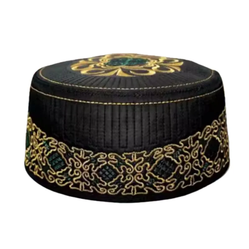 Men's Summer Cap Worship Hat Fashion Hui Ethnic Hats Embroidered Flat Topped Round Edged Ethnic Saudi Hats
Men's Summer Cap Worship Hat Fashion Hui Ethnic Hats Embroidered Flat Topped Round Edged Ethnic Saudi Hats