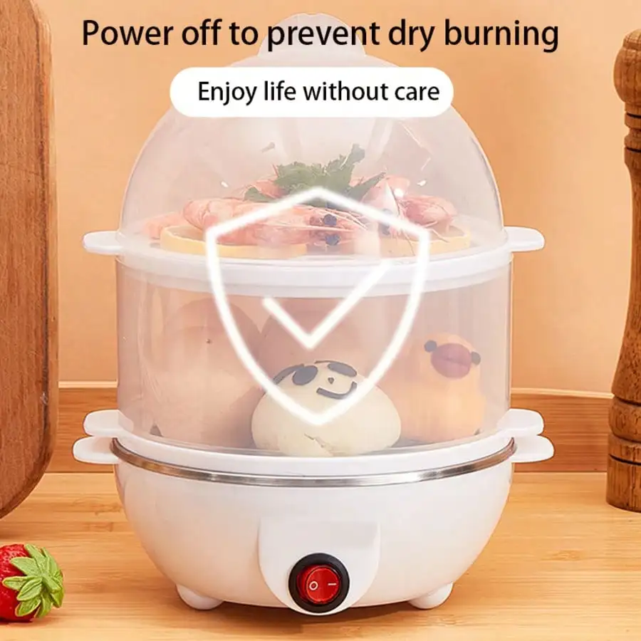 Single Egg Cooker - Automatic Steamer with Shut-Off for Soft, Medium & Hard Boiled Eggs
Single Egg Cooker - Automatic Steamer with Shut-Off for Soft, Medium & Hard Boiled Eggs