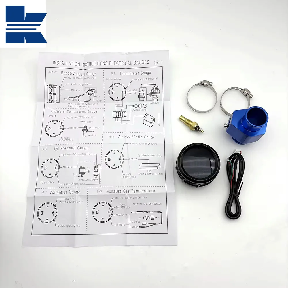 52mm 2" Digital EGT Gauge Blue LED Exhaust Gas Temperature Meter with Sensor 12V
52mm 2" Digital EGT Gauge Blue LED Exhaust Gas Temperature Meter with Sensor 12V