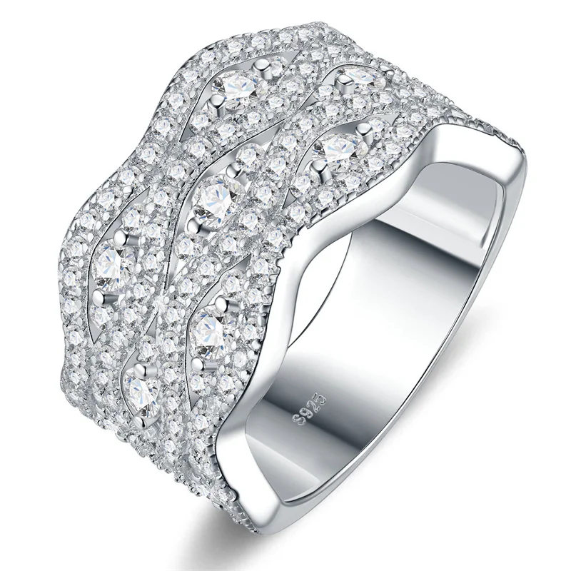 ZFSILVER 925 Sterling Silver Moissanite Design River Ring For Charm Women Fashion Classic High-Quality Jewelry Party Gift R17682
ZFSILVER 925 Sterling Silver Moissanite Design River Ring For Charm Women Fashion Classic High-Quality Jewelry Party Gift R17682