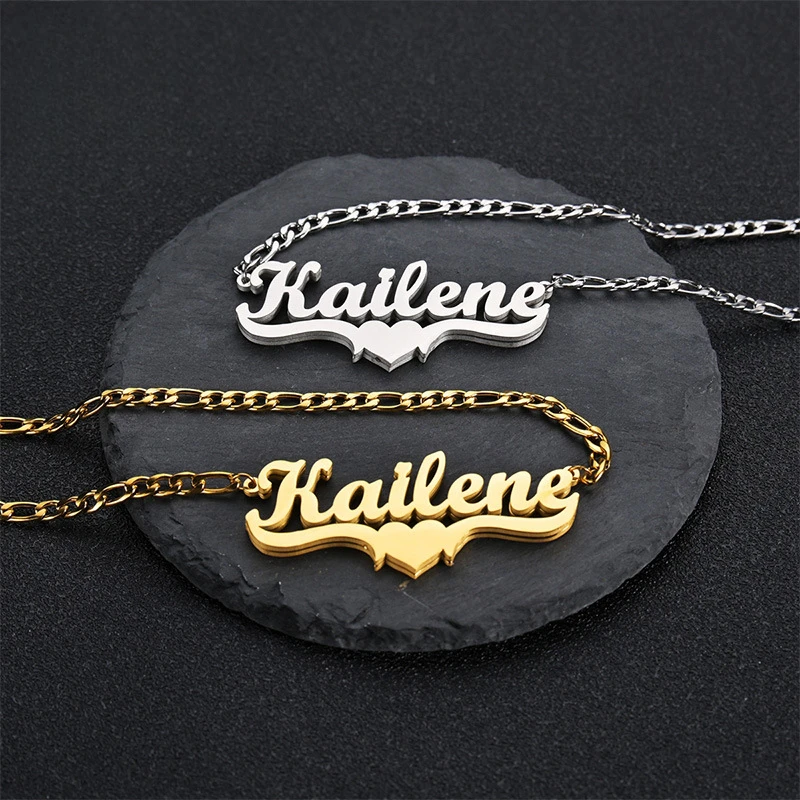 DIY Men's Personality Titanium Steel Name Necklace High Quality Custom Letter Necklaces Pendant Jewelry Accessories DROPSHIPPING
DIY Men's Personality Titanium Steel Name Necklace High Quality Custom Letter Necklaces Pendant Jewelry Accessories DROPSHIPPING