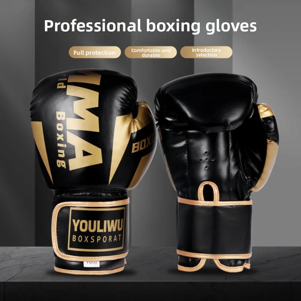 PU Leather Boxing Gloves Breathable Protective Kickboxing Gloves Sponge Padding Thick Punching Training Gloves Fitness
PU Leather Boxing Gloves Breathable Protective Kickboxing Gloves Sponge Padding Thick Punching Training Gloves Fitness