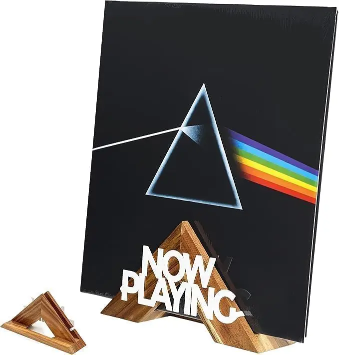 Wooden Vinyl Record Stand - LP Holder for Turntable Display, No-Tool Assembly
Wooden Vinyl Record Stand - LP Holder for Turntable Display, No-Tool Assembly