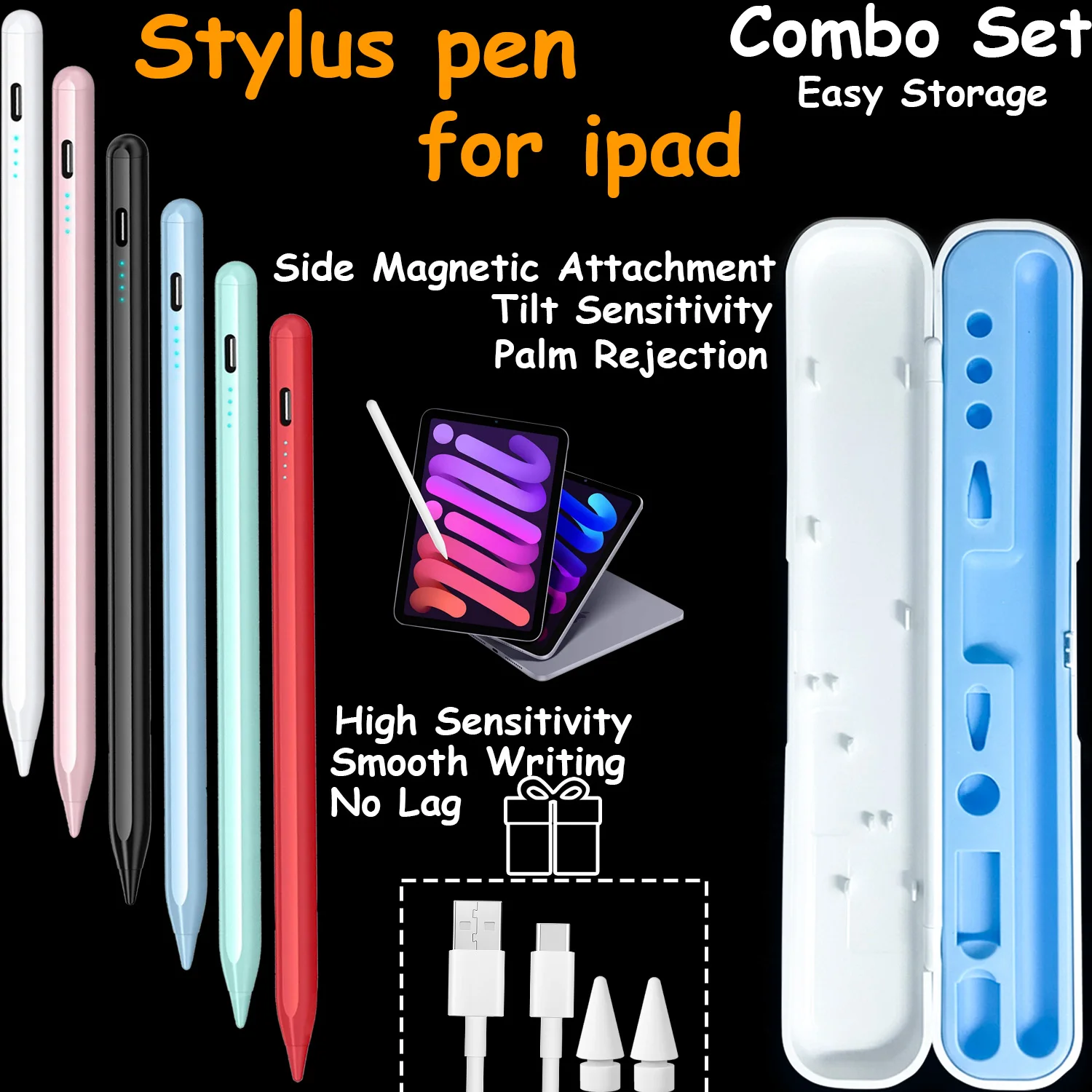 Stylus Pen For Apple Pencil with Palm Rejection for iPad Air 6 M2 2025 A16 10th Gen Air 10.9 Pro 11 12.9 iPad Pencil with Box
Stylus Pen For Apple Pencil with Palm Rejection for iPad Air 6 M2 2025 A16 10th Gen Air 10.9 Pro 11 12.9 iPad Pencil with Box