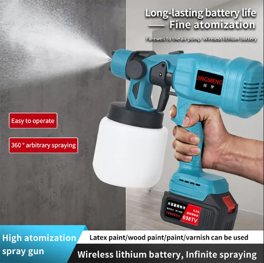 Paint Sprayer Handheld Portable Wireless with 1000ml Container 2.5mm Nozzle Electric Spraying Painting Disinfection Machine
Paint Sprayer Handheld Portable Wireless with 1000ml Container 2.5mm Nozzle Electric Spraying Painting Disinfection Machine