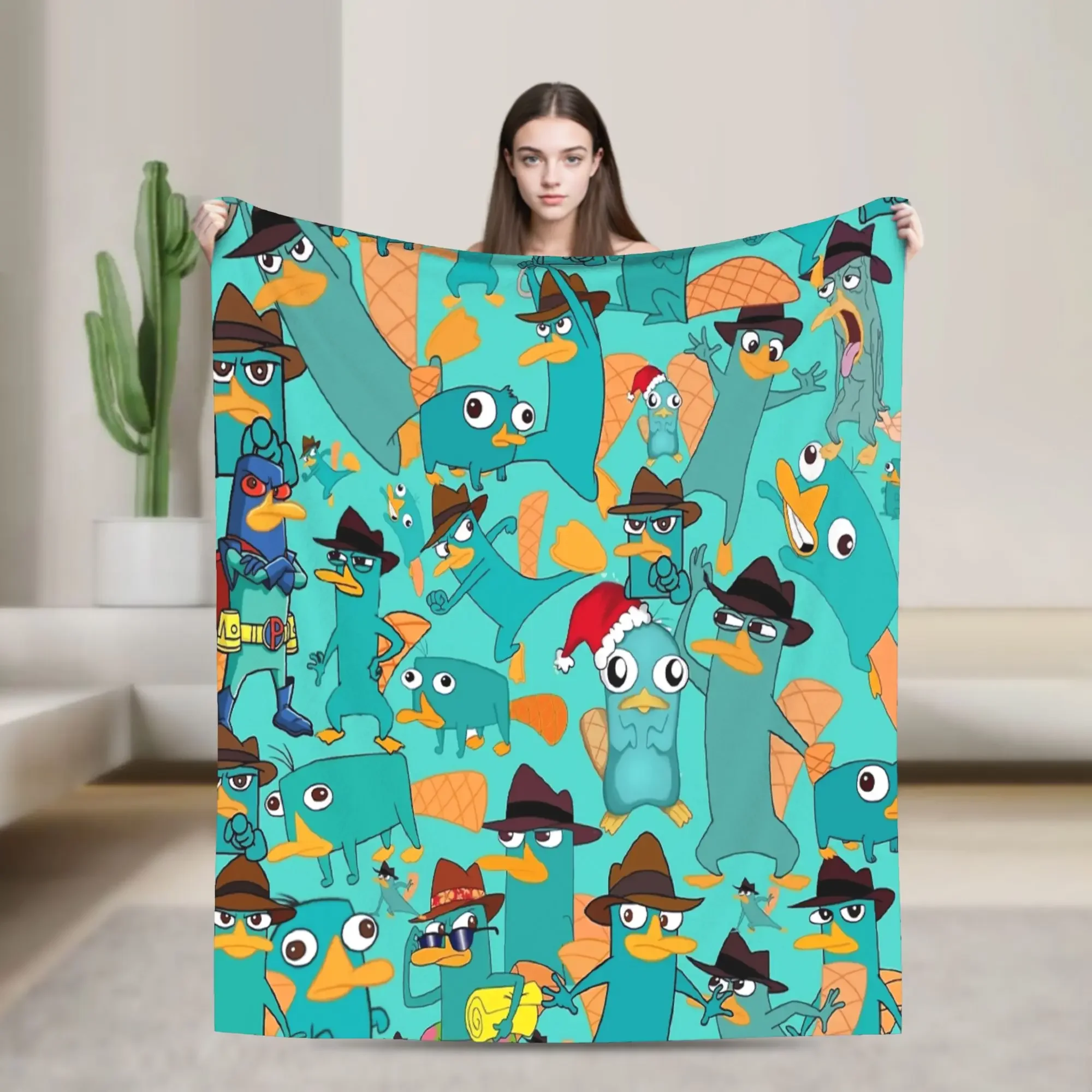 Perry the Platypus Flannel Blankets American Animated Warm Soft Throw Blanket for Home Decor Office Bedspread Sofa Bed Cover
Perry the Platypus Flannel Blankets American Animated Warm Soft Throw Blanket for Home Decor Office Bedspread Sofa Bed Cover