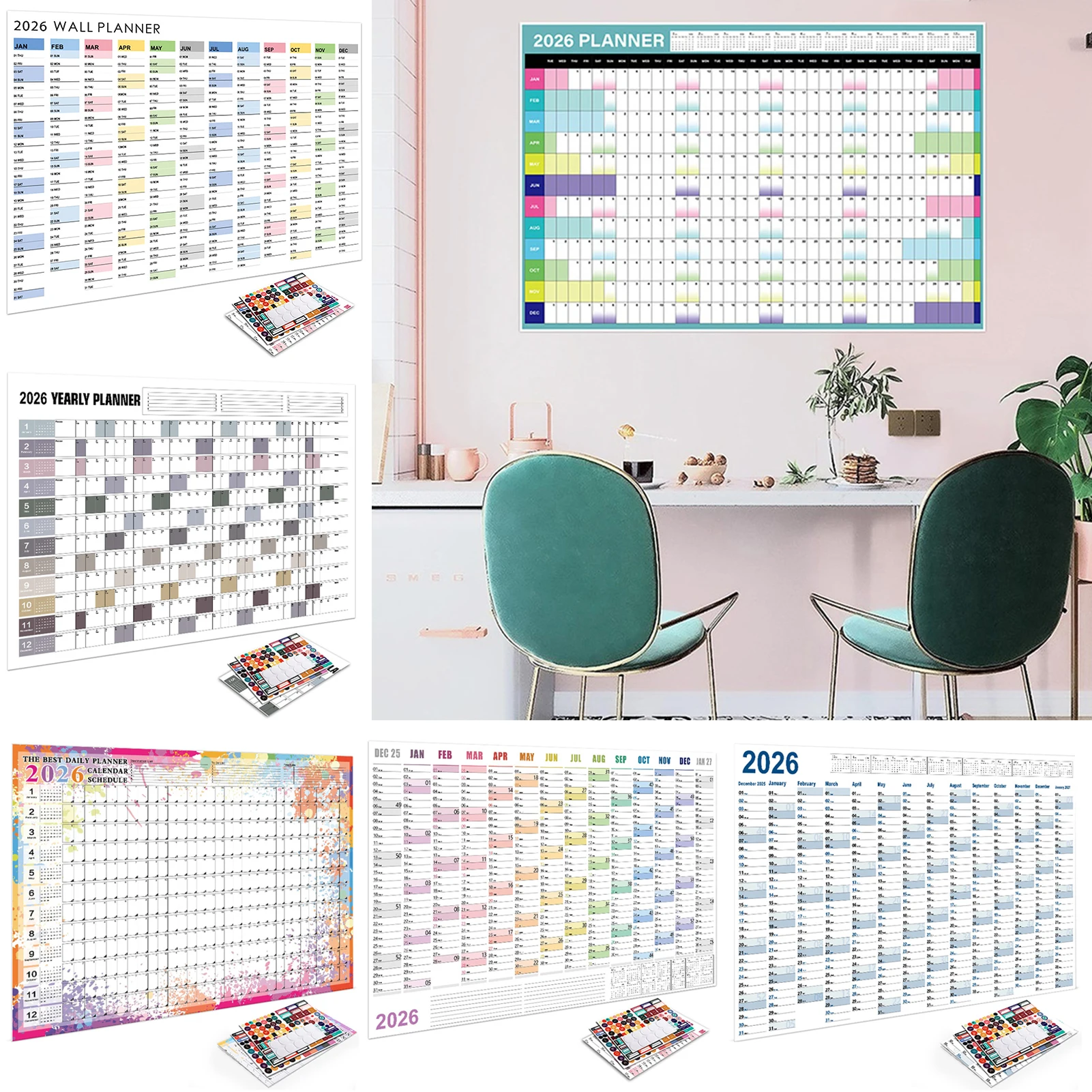 Home/Office Calendar Large Wall Planner Full 12‑Month View At A Glance Present For Students Office Workers
Home/Office Calendar Large Wall Planner Full 12‑Month View At A Glance Present For Students Office Workers