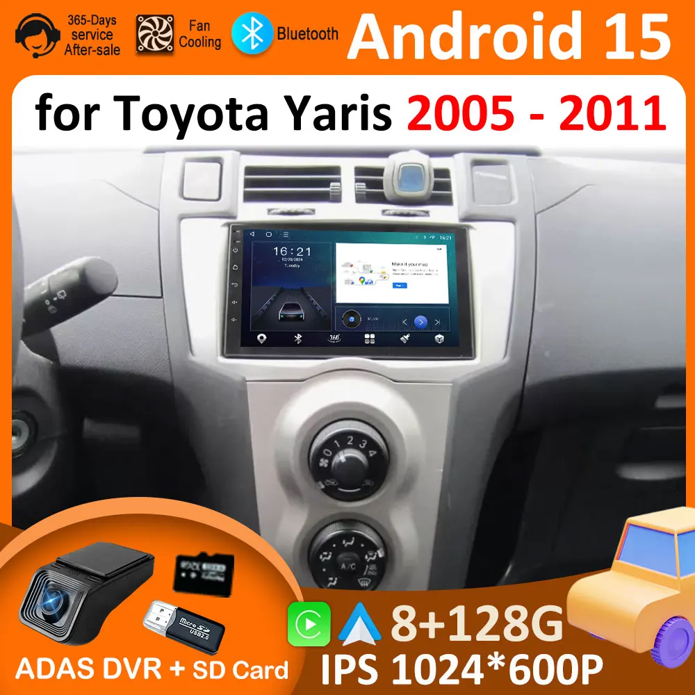 GPS-навигация Android 15 для Toyota Yaris 2005 2006 2007 2008-2011 DSP Стерео Bluetooth QLED Вентилятор охлаждения с сенсорным экраном WIFI 4G
GPS-навигация Android 15 для Toyota Yaris 2005 2006 2007 2008-2011 DSP Стерео Bluetooth QLED Вентилятор охлаждения с сенсорным экраном WIFI 4G