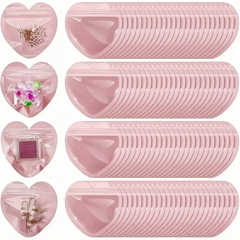 20pcs Pink Heart Jewelry Bags, Hollow Design Gift Box for Necklace Earrings, Secure Closure for Wedding Birthday Gift
20pcs Pink Heart Jewelry Bags, Hollow Design Gift Box for Necklace Earrings, Secure Closure for Wedding Birthday Gift