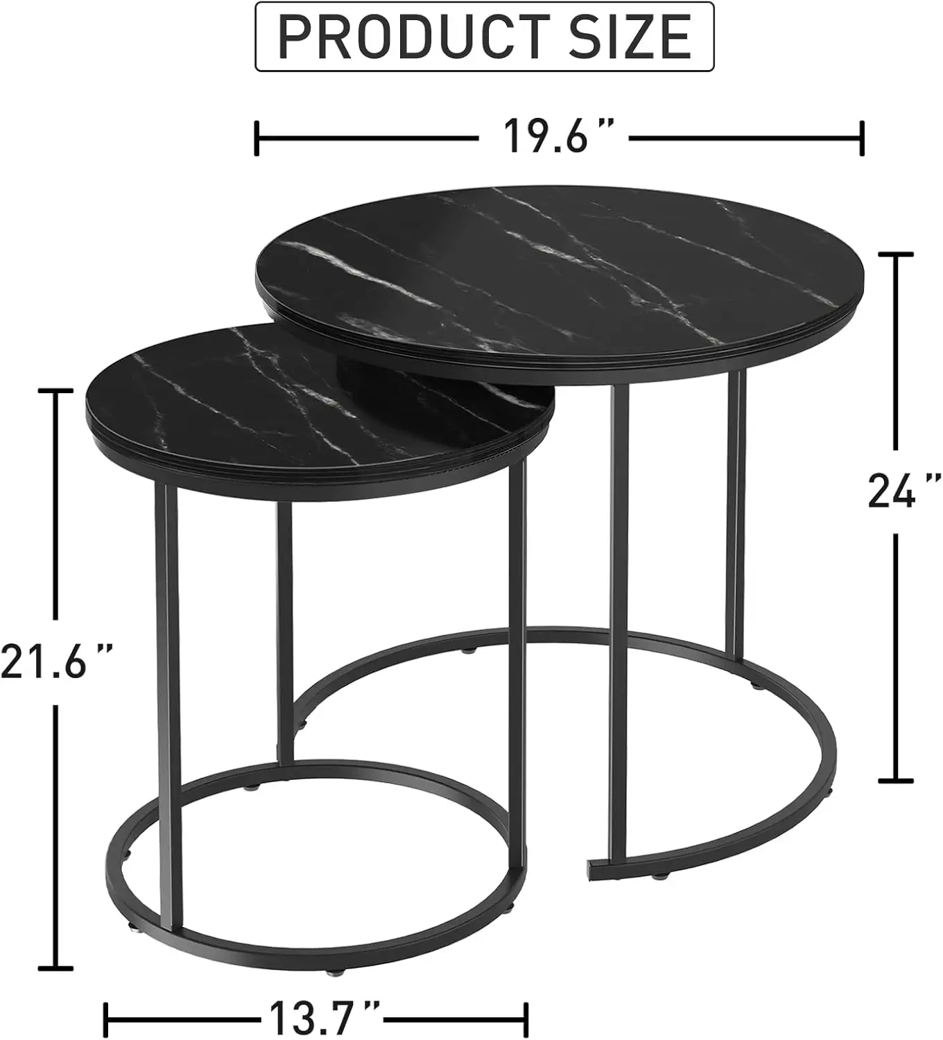 Black Marble Nesting Coffee Table For Small Place 24 In 2 Sets High Side End Sofa Table Nightstand Modern Furniture Living Room
Black Marble Nesting Coffee Table For Small Place 24 In 2 Sets High Side End Sofa Table Nightstand Modern Furniture Living Room