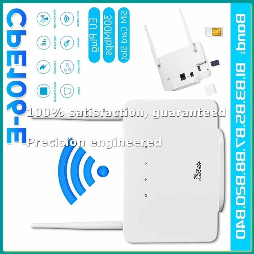 4G LTE CPE-роутер-модем 300 Мбит/с, беспроводная точка доступа с внешней антенной и слотом для SIM-карты для дома, путешествий, работы, вилка EU - A86Z
4G LTE CPE-роутер-модем 300 Мбит/с, беспроводная точка доступа с внешней антенной и слотом для SIM-карты для дома, путешествий, работы, вилка EU - A86Z