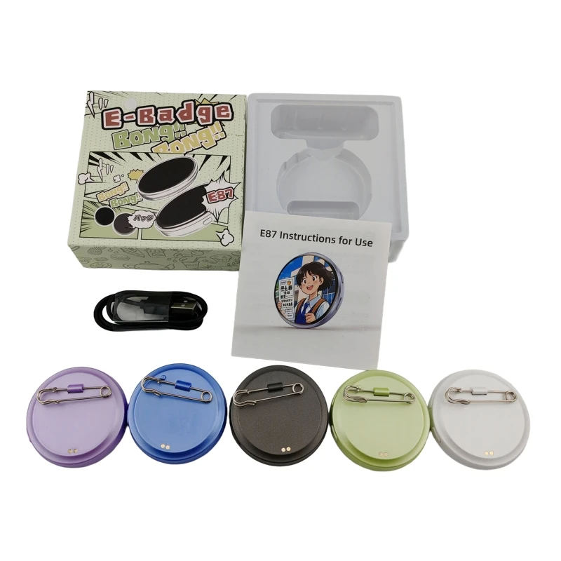 Digital E-Badge Smart Dual-mode Bluetooth 6.0 Anime Type-C Rechargeable E-Ink Images Formats Videos 20seconds Animated GIFs
Digital E-Badge Smart Dual-mode Bluetooth 6.0 Anime Type-C Rechargeable E-Ink Images Formats Videos 20seconds Animated GIFs