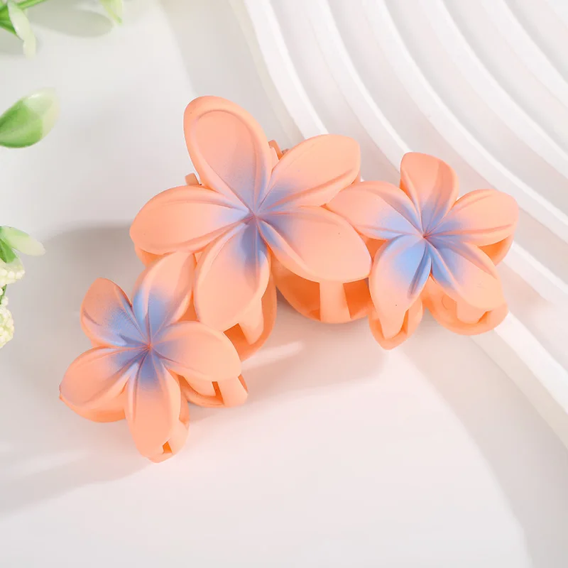 11CM 3 Frangipani Flower Solid Color Gradient Color Shark Clip Hairpin Headwear Headdress Hair Accessories For Women Girls
11CM 3 Frangipani Flower Solid Color Gradient Color Shark Clip Hairpin Headwear Headdress Hair Accessories For Women Girls