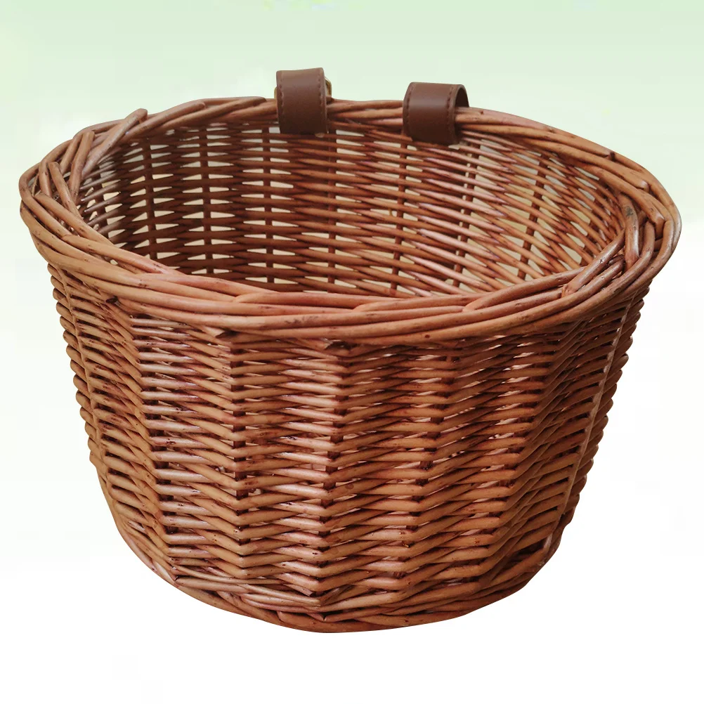 1Pcs Dark Brown Bike Basket Waterproof Woven Rattan Front Basket Easy Install Spacious Scratch Resistant Outdoor
1Pcs Dark Brown Bike Basket Waterproof Woven Rattan Front Basket Easy Install Spacious Scratch Resistant Outdoor