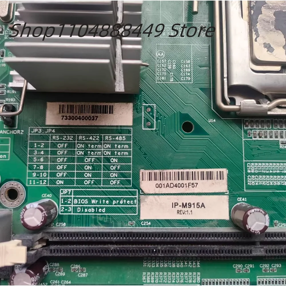 IP-M915A REV1.1 Industrial control motherboard
IP-M915A REV1.1 Industrial control motherboard