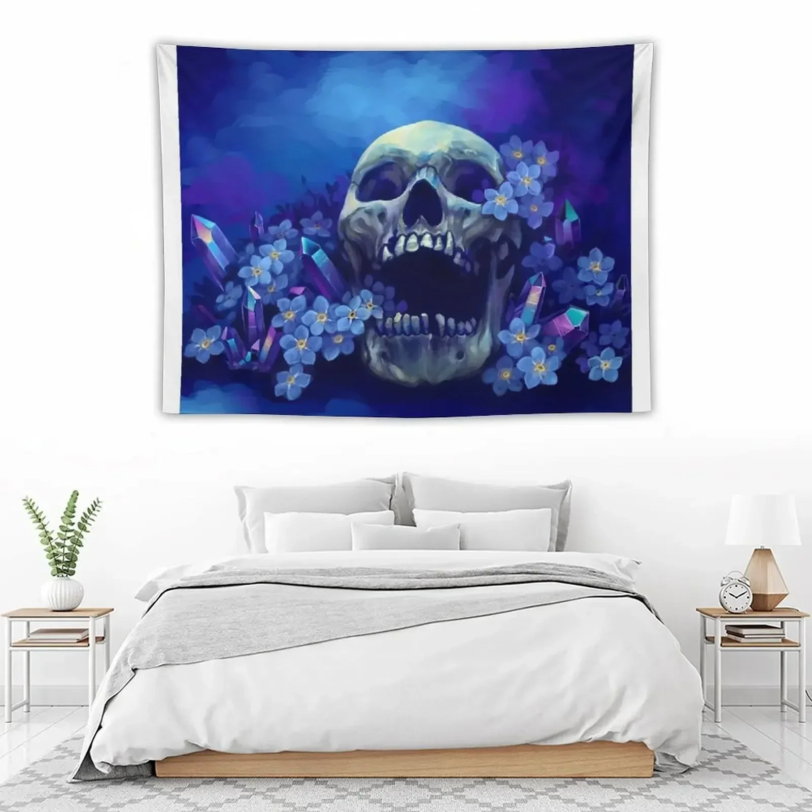 Skull and Forget-me-nots Tapestry Decoration Wall Decoration Home Kawaii Room Decor Room Decore Aesthetic Tapestry
Skull and Forget-me-nots Tapestry Decoration Wall Decoration Home Kawaii Room Decor Room Decore Aesthetic Tapestry