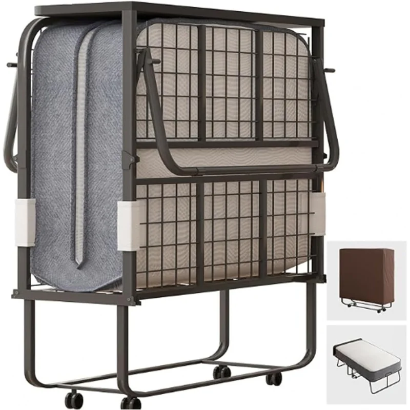 75x46 Twin Folding Bed/ 5 Foam Mattress, Rollaway Adults, Headboard & Sturdy Metal Frame, Fold Up & Roll Away fo
75x46 Twin Folding Bed/ 5 Foam Mattress, Rollaway Adults, Headboard & Sturdy Metal Frame, Fold Up & Roll Away fo