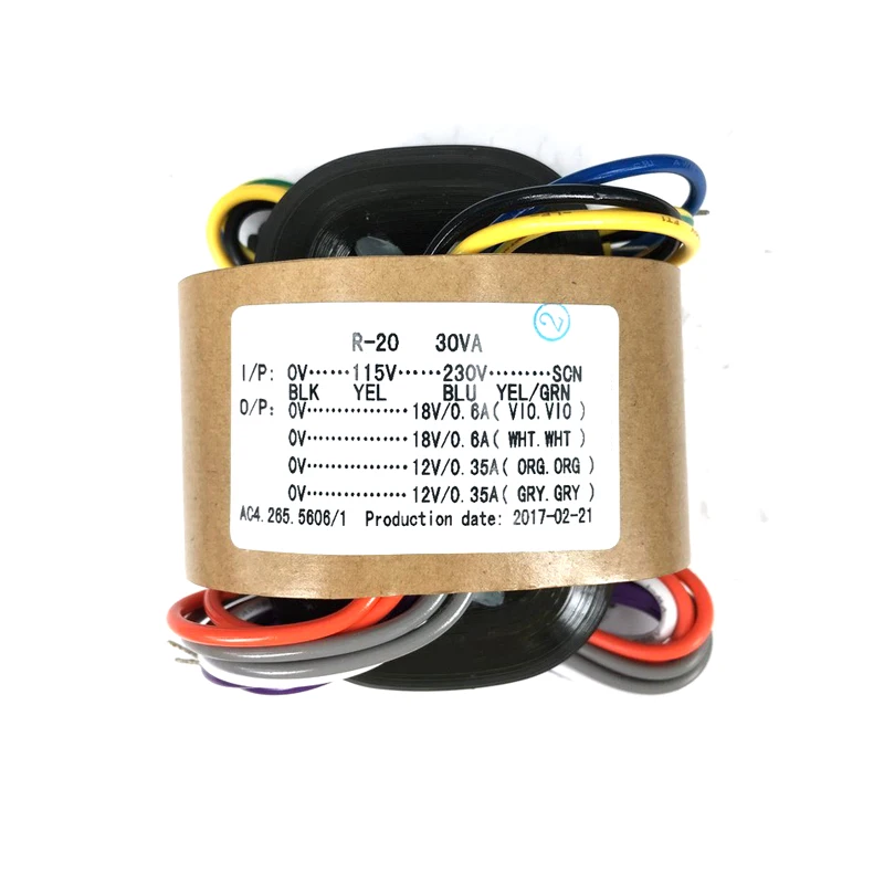 MOFI-30VA R-Core Ttransformer Dual 18V + Dual 12V
MOFI-30VA R-Core Ttransformer Dual 18V + Dual 12V