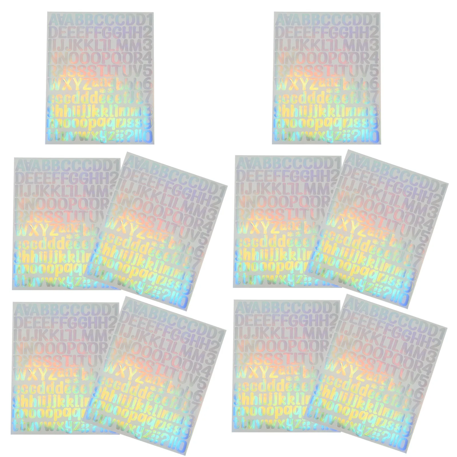 10 Sheets Laser Number Stickers Self Adhesive Vinyl Waterproof Removable Letter Decals for Indoor Outdoor Use Craft Scrapbook
10 Sheets Laser Number Stickers Self Adhesive Vinyl Waterproof Removable Letter Decals for Indoor Outdoor Use Craft Scrapbook