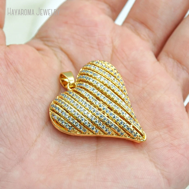 5Pcs Metal Cubic Zirconia Hearts Heart Shape Point Copper Wholesale Invisible Setting Gold Color Pendant
5Pcs Metal Cubic Zirconia Hearts Heart Shape Point Copper Wholesale Invisible Setting Gold Color Pendant