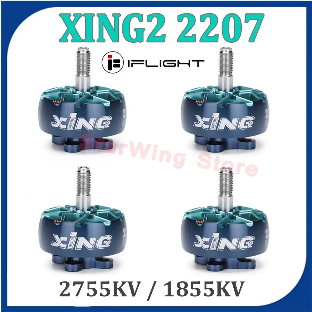 IFlight XING2 2207 2755KV/1855KV 4S-6S FPV Бесщеточный двигатель Unibell, совместимый пропеллер Nazgul 5140 для гоночного дрона FPV
IFlight XING2 2207 2755KV/1855KV 4S-6S FPV Бесщеточный двигатель Unibell, совместимый пропеллер Nazgul 5140 для гоночного дрона FPV