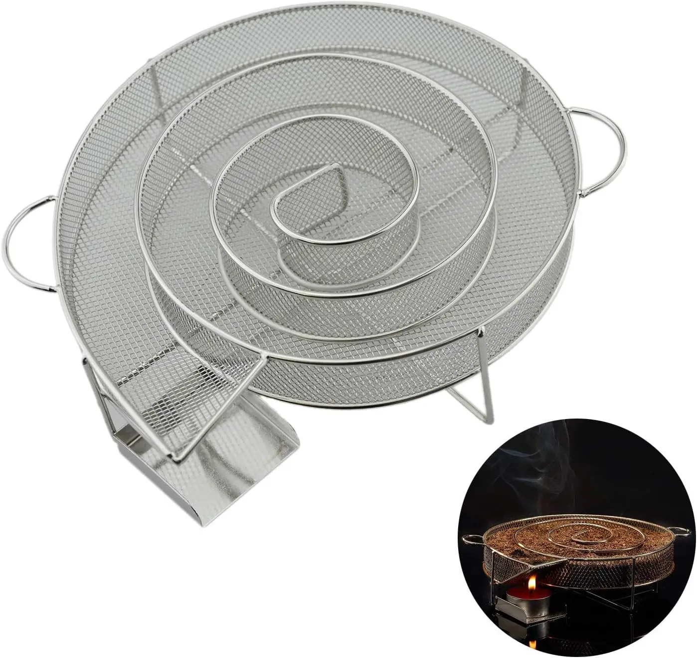 Cold Smoke Generator for BBQ Bacon Fish Salmon Meat dust Hot and Smoking Salmon Meat Burn Smoker Tools Bacon Meat Fish (round)
Cold Smoke Generator for BBQ Bacon Fish Salmon Meat dust Hot and Smoking Salmon Meat Burn Smoker Tools Bacon Meat Fish (round)