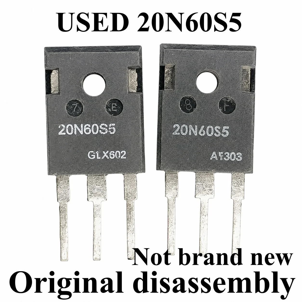 5-10pcs 100% Original disassembly used Transistor SPW20N60S5 20N60S5 20A 600V TO-247
5-10pcs 100% Original disassembly used Transistor SPW20N60S5 20N60S5 20A 600V TO-247