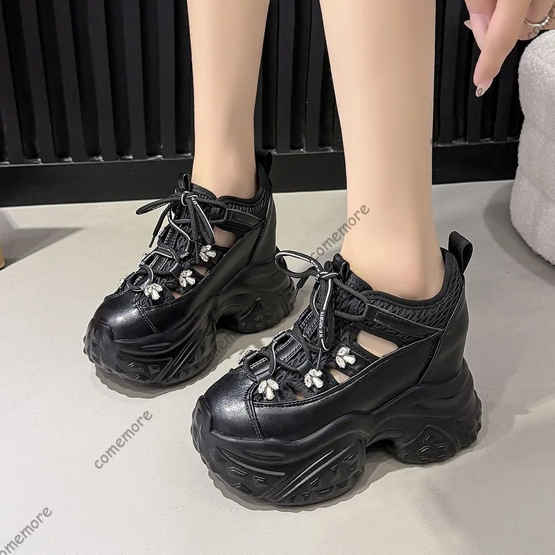 Height Increase Women's Summer Casual Chunky Sneakers Cutout Lace-up Platform Sneakers Female Кроссовки Size 34-39 Zapatos Mujer
Height Increase Women's Summer Casual Chunky Sneakers Cutout Lace-up Platform Sneakers Female Кроссовки Size 34-39 Zapatos Mujer