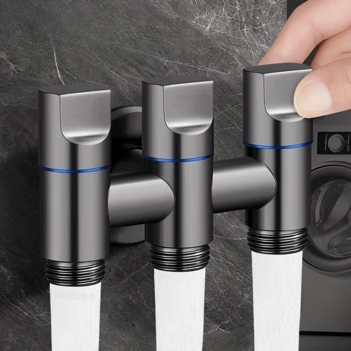 Multifunctional 3 Way Water Distributor Valve Stainless Steel Quick Connection Splitter for Kitchen Bathroom Garden Gray/silver
Multifunctional 3 Way Water Distributor Valve Stainless Steel Quick Connection Splitter for Kitchen Bathroom Garden Gray/silver