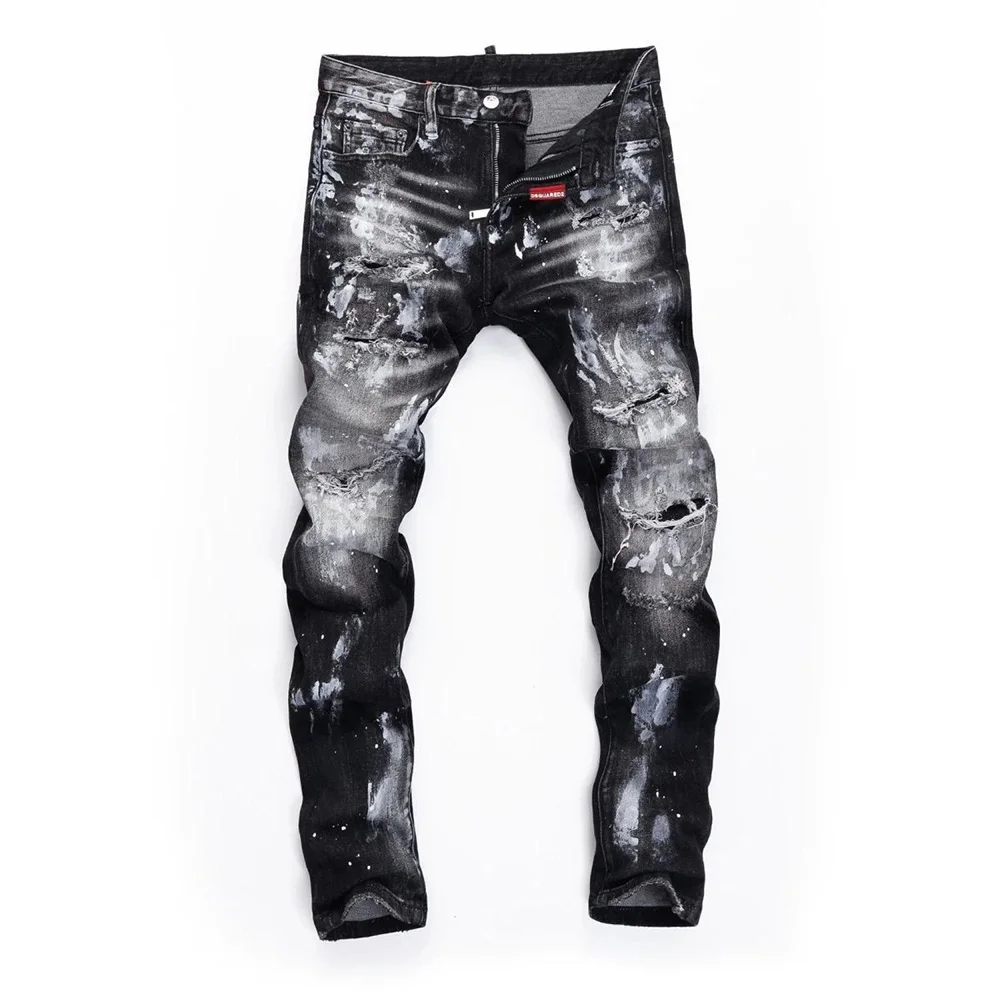 Men's Color Matching Ripped Skinny Jeans American Retro Fashion Trend Street Hip-Hop Loose Summer 2025 Summer New Men's Bottoms
Men's Color Matching Ripped Skinny Jeans American Retro Fashion Trend Street Hip-Hop Loose Summer 2025 Summer New Men's Bottoms