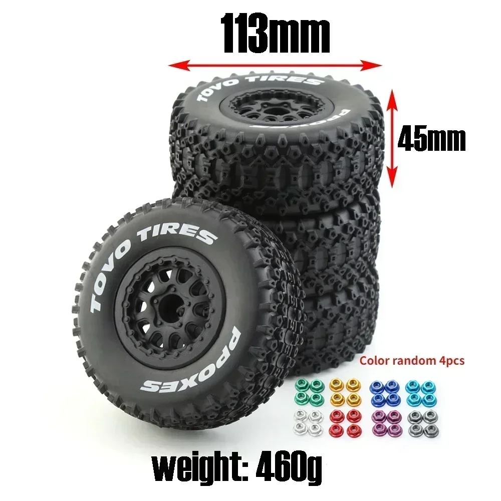 4pcs 112mm 1/10 Short Course Truck Tires Tyre Wheel With 12mm Hex For Slash Arrma Senton HuanQi 727 Vkar 10sc Hpi Rc Car
4pcs 112mm 1/10 Short Course Truck Tires Tyre Wheel With 12mm Hex For Slash Arrma Senton HuanQi 727 Vkar 10sc Hpi Rc Car