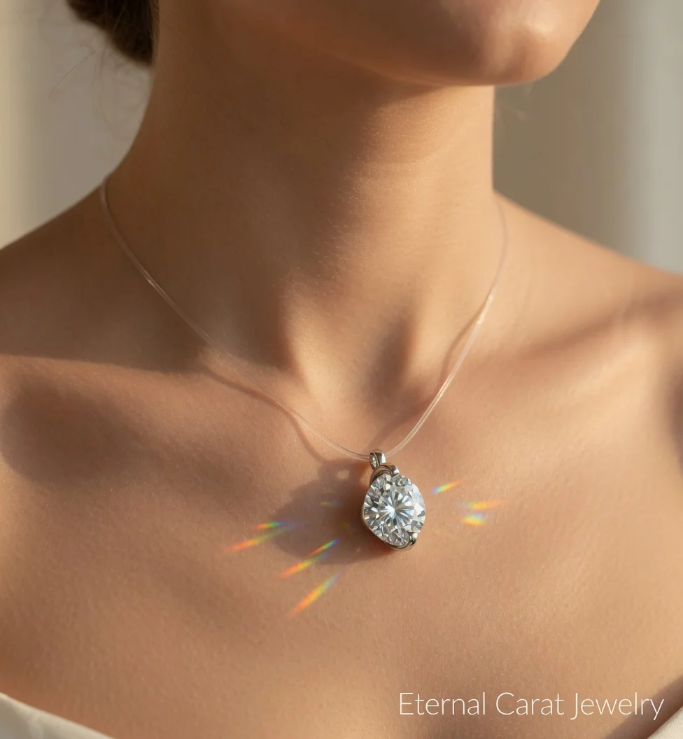 Luxury PT950 Platinum Moissanite Teardrop Mermaid Tears Pendant Necklace Women Invisible Fish Line Clavicle Chain Jewelry Gift
Luxury PT950 Platinum Moissanite Teardrop Mermaid Tears Pendant Necklace Women Invisible Fish Line Clavicle Chain Jewelry Gift